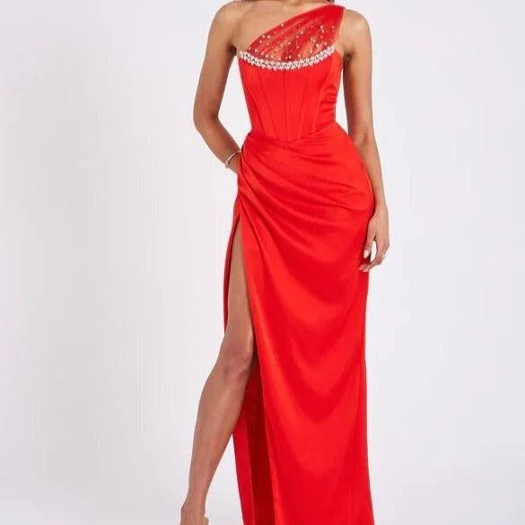 Polyester maxi dresses for easy - care and durabilityKittenAlarm - Kasey Crystal Embellished Mesh Satin Corset Gown Polyester maxi dresses for easy - care and durabilityKittenAlarm - Kasey Crystal Embellished Mesh Satin Corset Gown