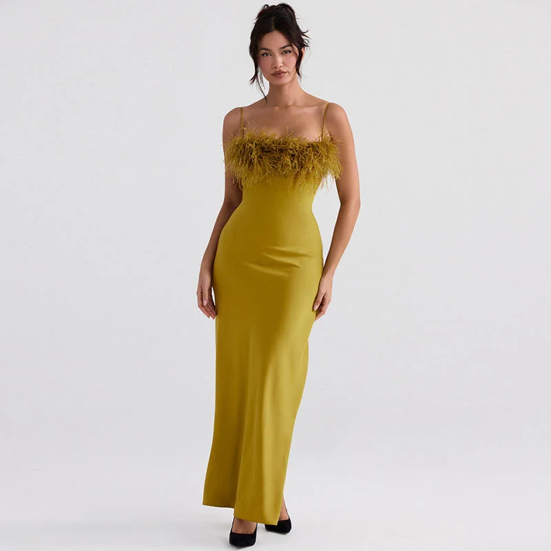 Maxi dresses with a halter neck for a stylish and sophisticated choiceSlip Evening Maxi Dress - Green Maxi dresses with a halter neck for a stylish and sophisticated choiceSlip Evening Maxi Dress - Green