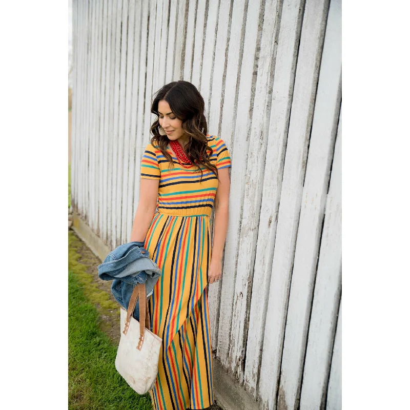 Maxi dresses with a halter neck for a stylish and sophisticated choiceStriped Maxi Tee Dress Maxi dresses with a halter neck for a stylish and sophisticated choiceStriped Maxi Tee Dress