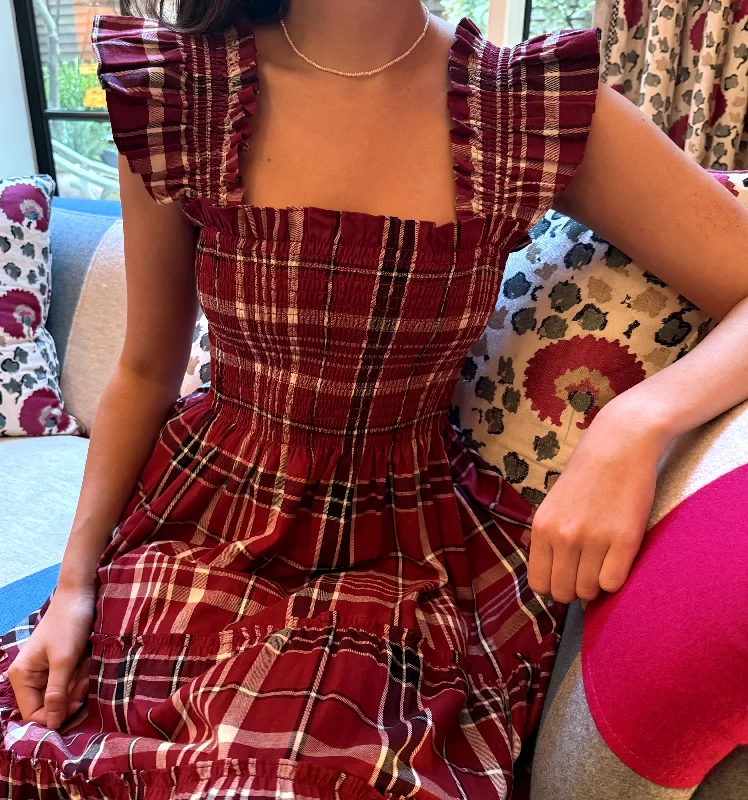 Floral print maxi dresses for summer garden partiesThe Ellie Nap Dress - Crimson Tartan Floral print maxi dresses for summer garden partiesThe Ellie Nap Dress - Crimson Tartan