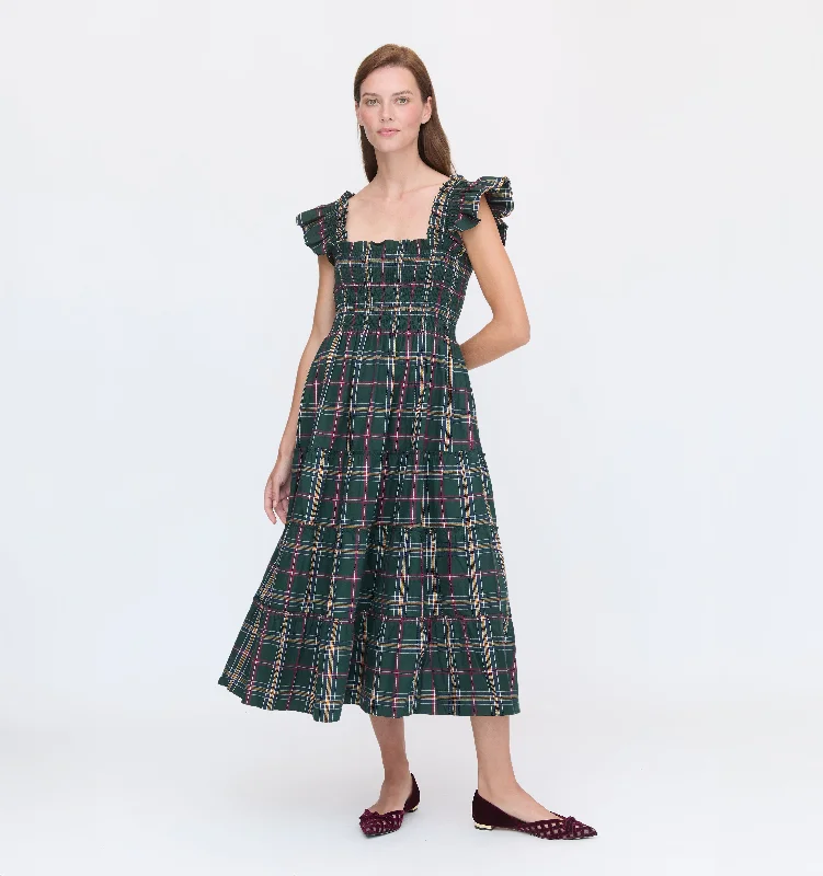 Maxi dresses with fringe trim for a bohemian vibeThe Ellie Nap Dress - Juniper Tartan Maxi dresses with fringe trim for a bohemian vibeThe Ellie Nap Dress - Juniper Tartan