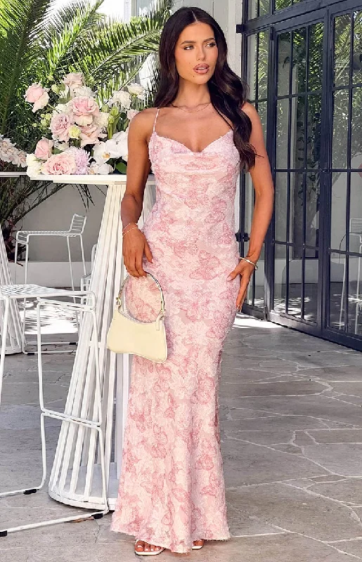 Maxi dresses with side slits for a touch of allureValentina Pink Butterfly Maxi Dress Maxi dresses with side slits for a touch of allureValentina Pink Butterfly Maxi Dress