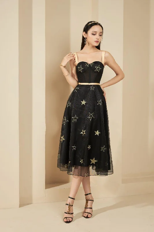 Midi dresses with off - the - shoulder necklines for a flirty lookMatthew A-line Sweetheart Neck Mesh Sheer Midi Dress Midi dresses with off - the - shoulder necklines for a flirty lookMatthew A-line Sweetheart Neck Mesh Sheer Midi Dress