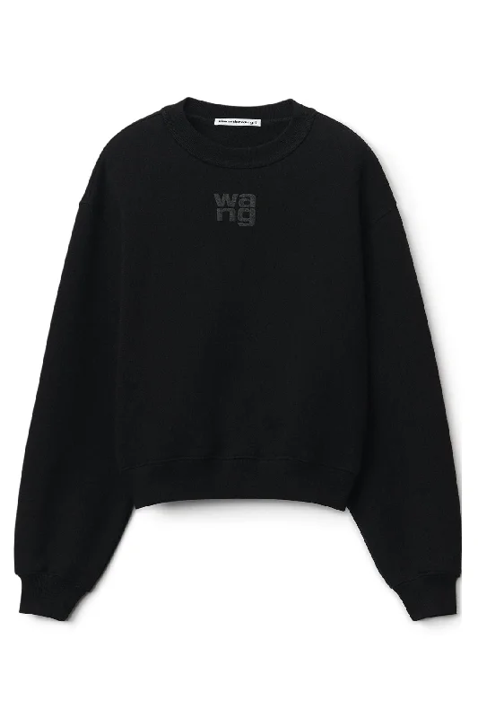 Plus Size Men's Denim Work Shirt with Multiple Pockets for Practicalityalexanderwang.t Puff Logo Sweatshirt - Black Plus Size Men's Denim Work Shirt with Multiple Pockets for Practicalityalexanderwang.t Puff Logo Sweatshirt - Black