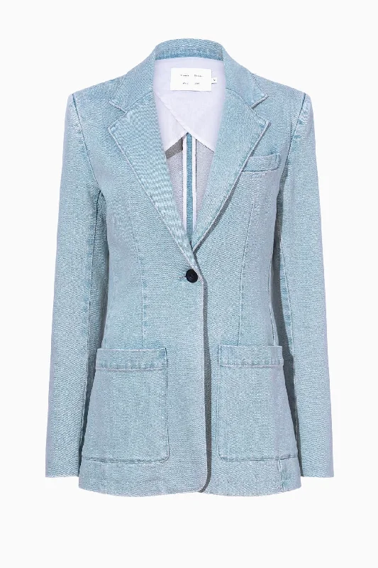 Proenza Schouler White Label Freya Blazer - Grey Indigo