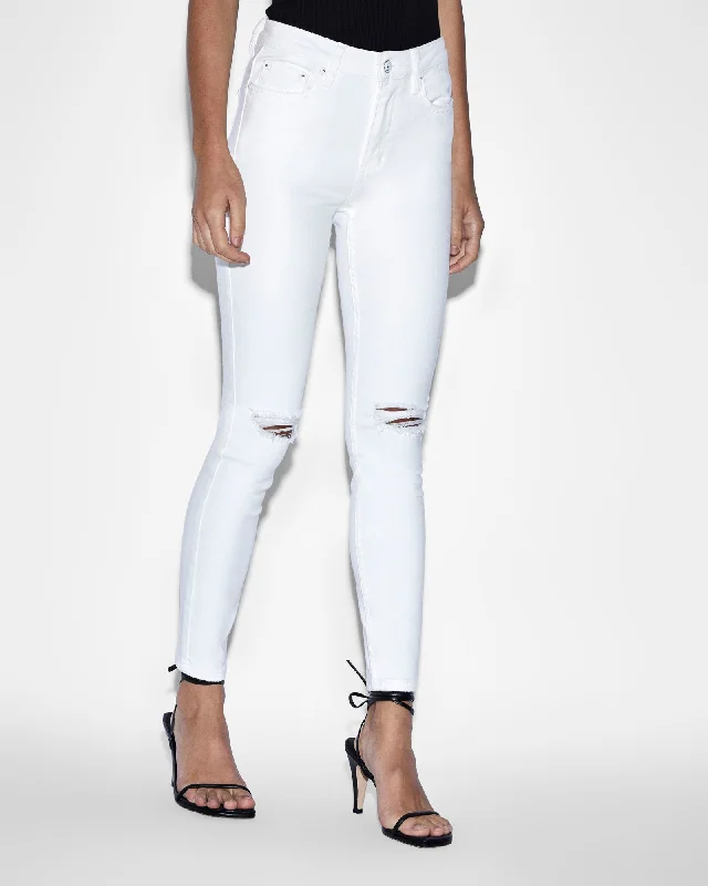 Men's Denim Crop Top for a Modern and Fashion - Forward StyleSPRAY ON BLANC SLICED