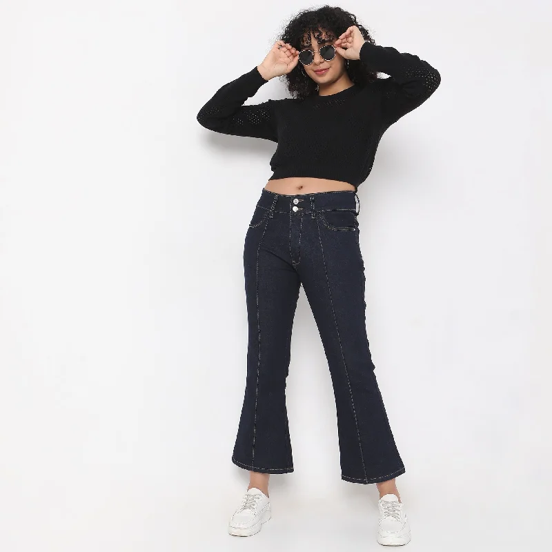 Women's pants for dancing Acid - wash women jeans with a retro finish Boot Cut High Rise Jeans Women's pants for dancing Acid - wash women jeans with a retro finish Boot Cut High Rise Jeans