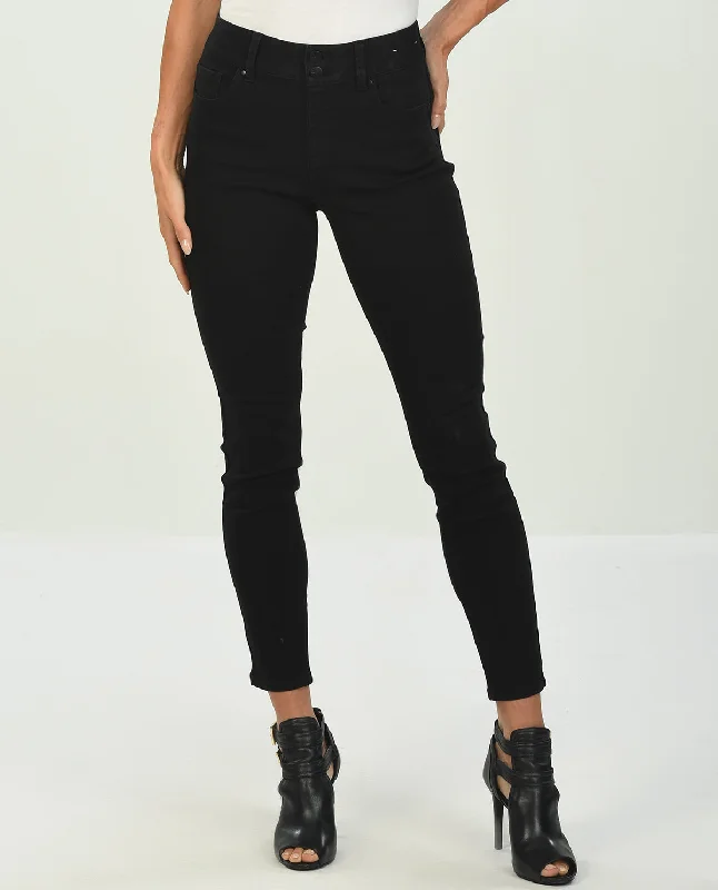 Women's junior - sized denim pants Distressed women jeans for a trendy and edgy look D Jeans Double Button Skinny Jean Women's junior - sized denim pants Distressed women jeans for a trendy and edgy look D Jeans Double Button Skinny Jean