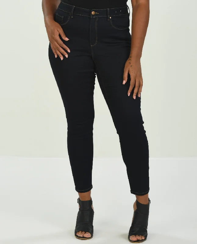 Women's checked casual pants Skinny women jeans with a form - fitting design D Jeans Plus Muffin Eliminator Skinny Jean