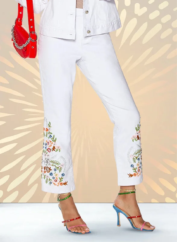 Women's one - piece jumpsuit pants Embroidered women jeans with intricate patterns DV Jeans 8487 Pant Women's one - piece jumpsuit pants Embroidered women jeans with intricate patterns DV Jeans 8487 Pant