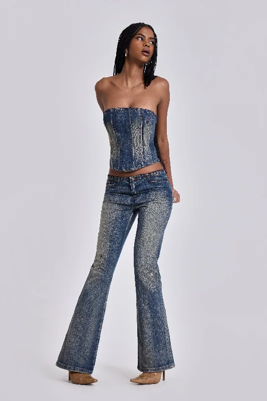 Women's embroidered ethnic pants Ripped women jeans for a rebellious and fashion - forward style Elia Slim Fit Bootcut Jeans Women's embroidered ethnic pants Ripped women jeans for a rebellious and fashion - forward style Elia Slim Fit Bootcut Jeans