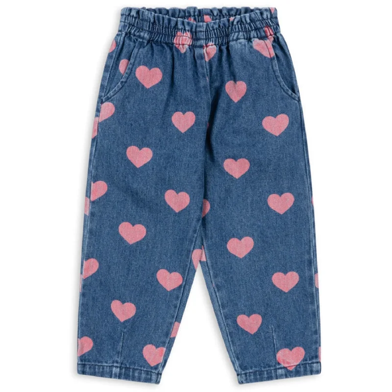 Women's pants with anti - odor properties Stretch women jeans for enhanced mobility and comfort Konges Sløjd Bon Coeur Pink Magot Frill Pants Gots Women's pants with anti - odor properties Stretch women jeans for enhanced mobility and comfort Konges Sløjd Bon Coeur Pink Magot Frill Pants Gots