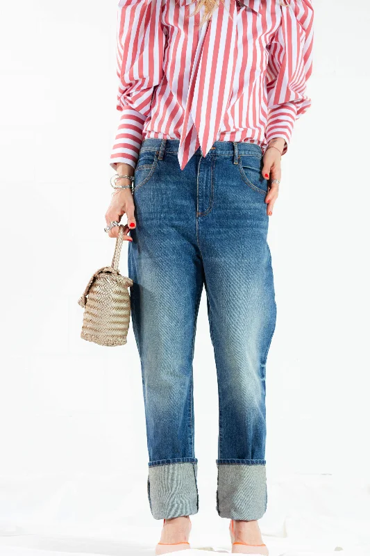 Women's pocket - equipped casual pants Button - fly women jeans with a traditional touch Happy Haus Le Pantalon Regular 5 years Women's pocket - equipped casual pants Button - fly women jeans with a traditional touch Happy Haus Le Pantalon Regular 5 years