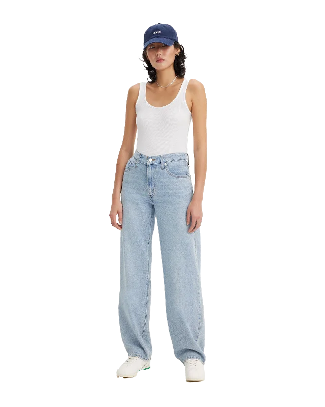 Women's pants with moisture - wicking technology High - rise flare women jeans for a 70s - inspired look Baggy Dad Jeans in Make A Difference Women's pants with moisture - wicking technology High - rise flare women jeans for a 70s - inspired look Baggy Dad Jeans in Make A Difference