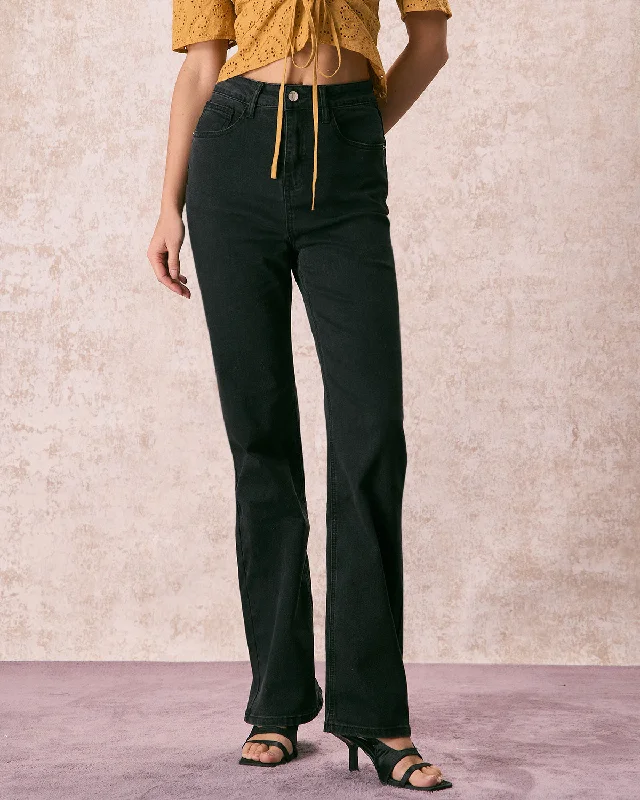 Women's on - sale casual pants Light - wash women jeans for a fresh and summery appearance The Black High Waisted Straight Leg Jeans Women's on - sale casual pants Light - wash women jeans for a fresh and summery appearance The Black High Waisted Straight Leg Jeans