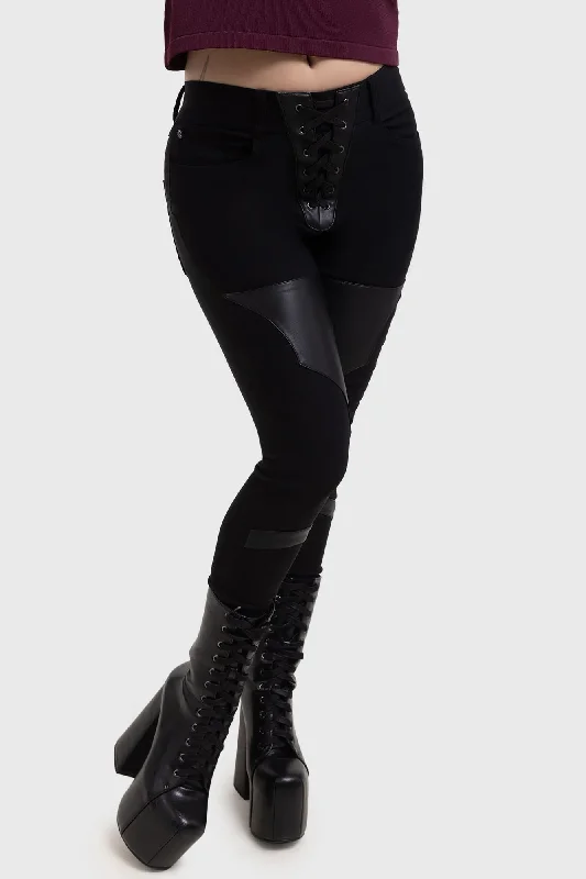 Women's eco - friendly organic pants Mom jeans for a nostalgic and casual look Vesper Veil Trousers Women's eco - friendly organic pants Mom jeans for a nostalgic and casual look Vesper Veil Trousers