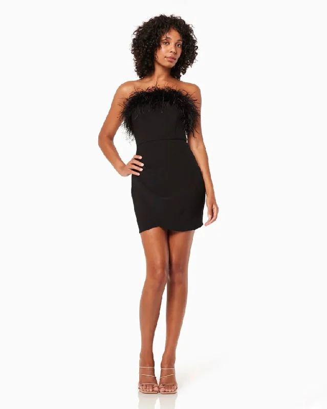 Mini dresses with beaded embellishments for a fancy eventHAZEL MINI DRESS -BLACK