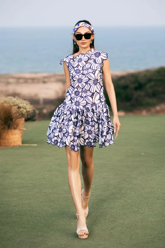 Mini dresses with belted waists for a defined silhouettePaige Drop Waist Sleeveless Linen Mini Dress