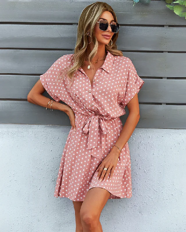 Mini dresses with empire waists for a flattering fitPlayful Polka Dot Versatile Kimono Dress Mini dresses with empire waists for a flattering fitPlayful Polka Dot Versatile Kimono Dress