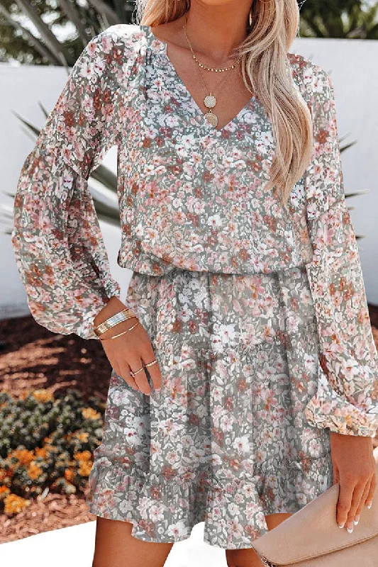 Mini dresses with pocket details for added functionalityPollen Floral Ruffle Tie Dress Mini dresses with pocket details for added functionalityPollen Floral Ruffle Tie Dress