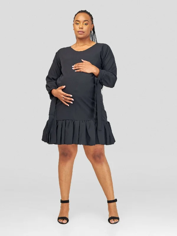 Linen mini dresses for a breathable summer optionVintlyne Shira Shift Dress - Black