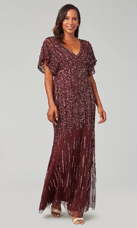 Bodycon dress with a cold - shoulder designAdrianna Papell AP1E206494 Long Formal Mesh Dress Bodycon dress with a cold - shoulder designAdrianna Papell AP1E206494 Long Formal Mesh Dress