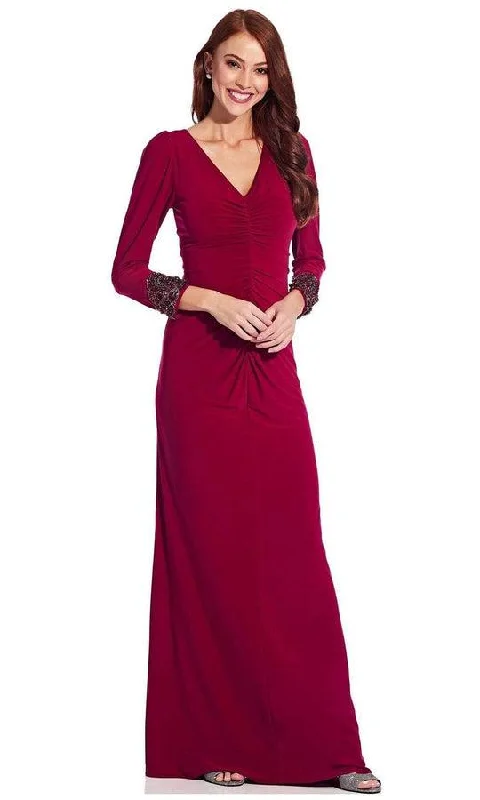 Bodycon dress in a pastel color paletteAdrianna Papell AP1E207011 Long Sleeve Beaded Dress Bodycon dress in a pastel color paletteAdrianna Papell AP1E207011 Long Sleeve Beaded Dress