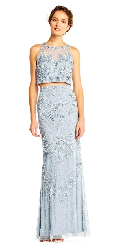 Bodycon dress with a peplum hemAdrianna Papell AP1E201534 Prom Long Two Piece Halter Formal Dress Bodycon dress with a peplum hemAdrianna Papell AP1E201534 Prom Long Two Piece Halter Formal Dress