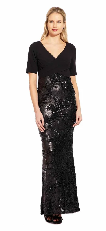 Bodycon dress with a flared skirt for a unique silhouetteAdrianna Papell AP1E205644 Short Sleeve Formal Evening Long Dress Bodycon dress with a flared skirt for a unique silhouetteAdrianna Papell AP1E205644 Short Sleeve Formal Evening Long Dress