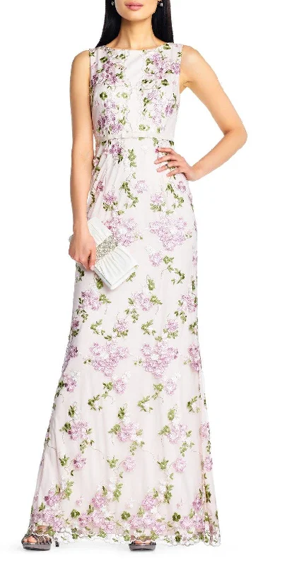 Bodycon dress with a cold - shoulder designAdrianna Papell AP1E204015 Sleeveless Long Formal Floral Dress Bodycon dress with a cold - shoulder designAdrianna Papell AP1E204015 Sleeveless Long Formal Floral Dress