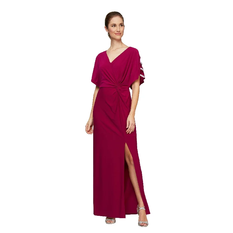 Bodycon dress in a pastel color paletteAlex Evenings AE81351544 Long Formal Slit Dress Bodycon dress in a pastel color paletteAlex Evenings AE81351544 Long Formal Slit Dress
