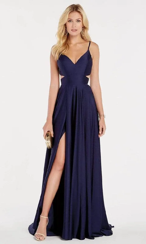 Animal - print wedding guest dresses in subtle colors for a bold statementAlyce Paris 60453 - Cut Out V-Neck Evening Gown Animal - print wedding guest dresses in subtle colors for a bold statementAlyce Paris 60453 - Cut Out V-Neck Evening Gown