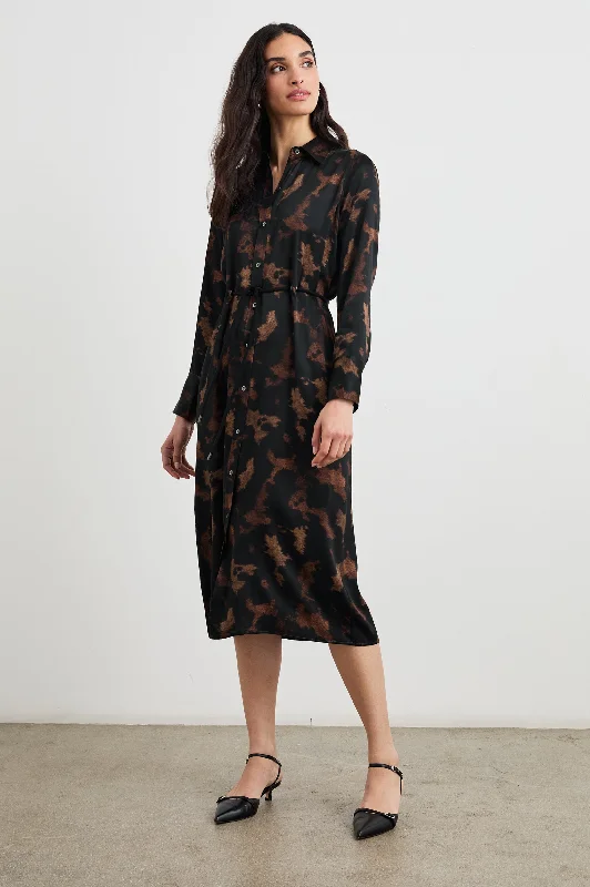 Wedding guest dresses with keyhole backs and flowing fabricsANINA DRESS - DIFFUSED SANDSTONE Wedding guest dresses with keyhole backs and flowing fabricsANINA DRESS - DIFFUSED SANDSTONE