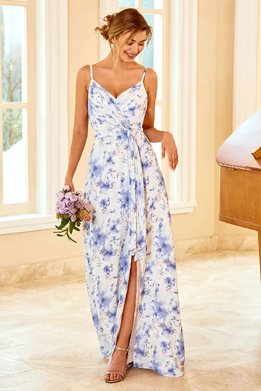 Plaid wedding guest dresses in muted colors for a fall weddingBlue Sheath/Column Spaghetti Straps Floral Print Bridesmaid Dress Plaid wedding guest dresses in muted colors for a fall weddingBlue Sheath/Column Spaghetti Straps Floral Print Bridesmaid Dress