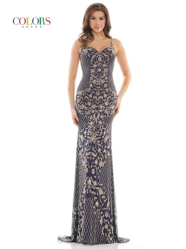 Backless bodycon dress for a bold statement​Colors K122 Colors Long Formal Beaded Prom Dress