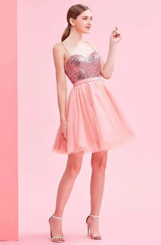 Cocktail dresses with off - the - shoulder designs and beaded accentsJ'Adore Dresses - Spaghetti Strap A-Line Cocktail Dress J16093 Cocktail dresses with off - the - shoulder designs and beaded accentsJ'Adore Dresses - Spaghetti Strap A-Line Cocktail Dress J16093