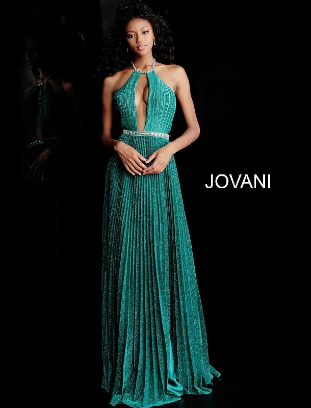 Bodycon dress with a button - down front​Jovani 68090 Prom Long Dress
