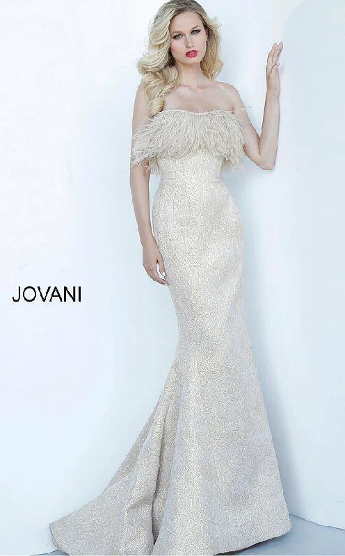 Bodycon dress in a geometric pattern​Jovani 66240 Long Formal evening Dress