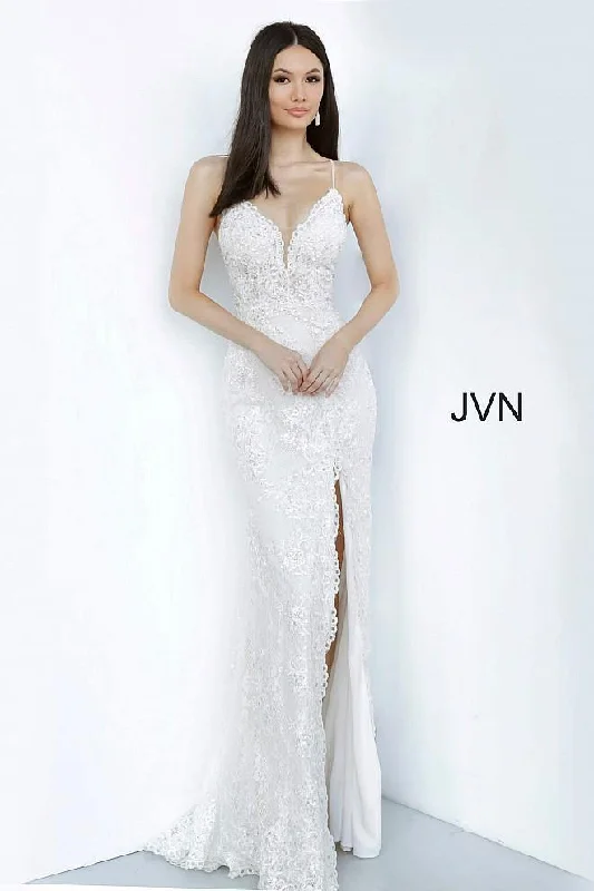 Bodycon dress with a zipper detail​Jovani 00864 Long Formal Prom Dress