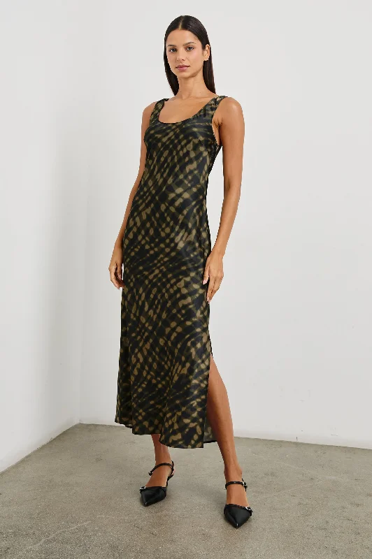 Sequined wedding guest dresses for an evening weddingKAILANI DRESS - CYPRESS