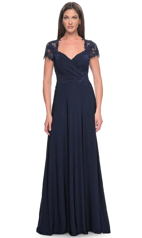 Wedding guest dresses with puff sleeves and knee - length hemsLa Femme 31906 - Sweetheart A-Line Formal Dress Wedding guest dresses with puff sleeves and knee - length hemsLa Femme 31906 - Sweetheart A-Line Formal Dress