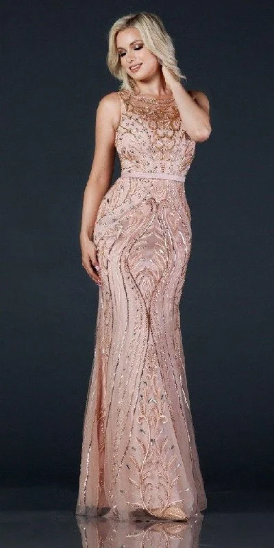 Bodycon dress for a bridal shower​Long Formal Sleeveless Beaded Evening Prom Dress