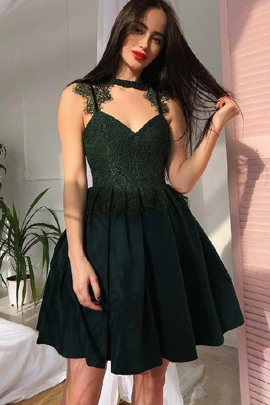 Fairy - themed party dresses with wings and glitter for a magical lookPleated Cut Out Navy Blue Homecoming Prom Dress with Lace PD075 Fairy - themed party dresses with wings and glitter for a magical lookPleated Cut Out Navy Blue Homecoming Prom Dress with Lace PD075