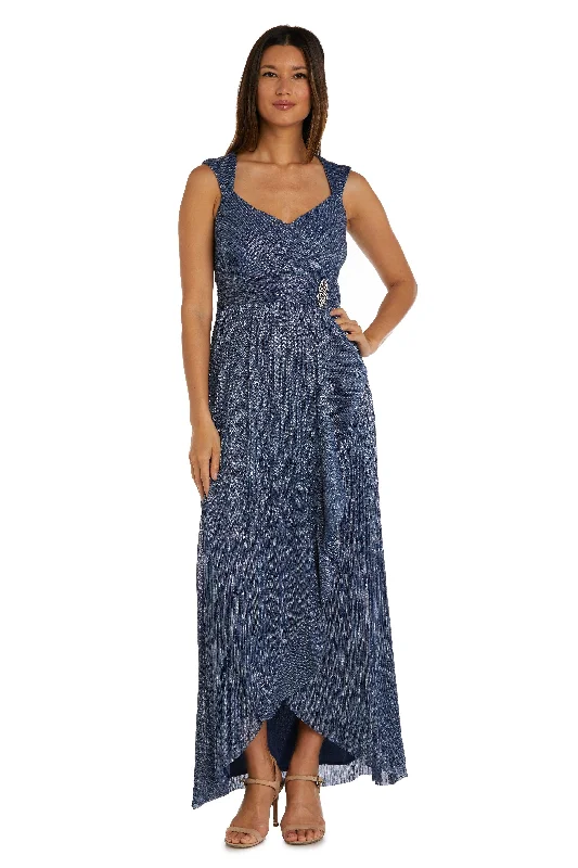 Wrap - style wedding guest dresses with bow accentsR&M Richards 9579 High Low Formal Evening Dress Wrap - style wedding guest dresses with bow accentsR&M Richards 9579 High Low Formal Evening Dress