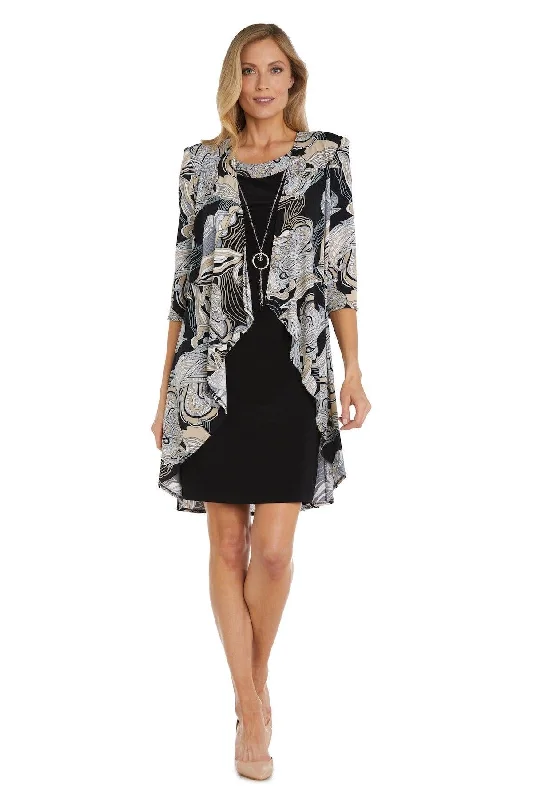 Cocktail dresses with a floral print and a peplum waistR&M Richards 9237 Mother Of The Bride Short Dress Cocktail dresses with a floral print and a peplum waistR&M Richards 9237 Mother Of The Bride Short Dress