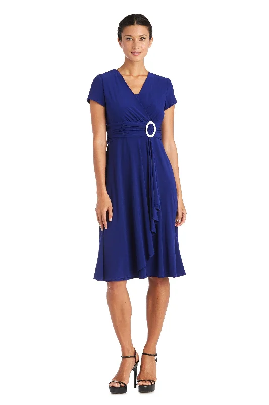 Ruffled cocktail dresses with a knee - length hem for a feminine appealR&M Richards 1149P Short Petite Cocktail Dress Ruffled cocktail dresses with a knee - length hem for a feminine appealR&M Richards 1149P Short Petite Cocktail Dress