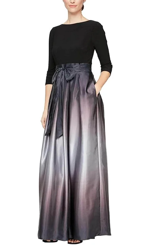 Animal - print wedding guest dresses in subtle colors for a bold statementSLNY 9251111 - Ombre Charmeuse A-Line Dress Animal - print wedding guest dresses in subtle colors for a bold statementSLNY 9251111 - Ombre Charmeuse A-Line Dress
