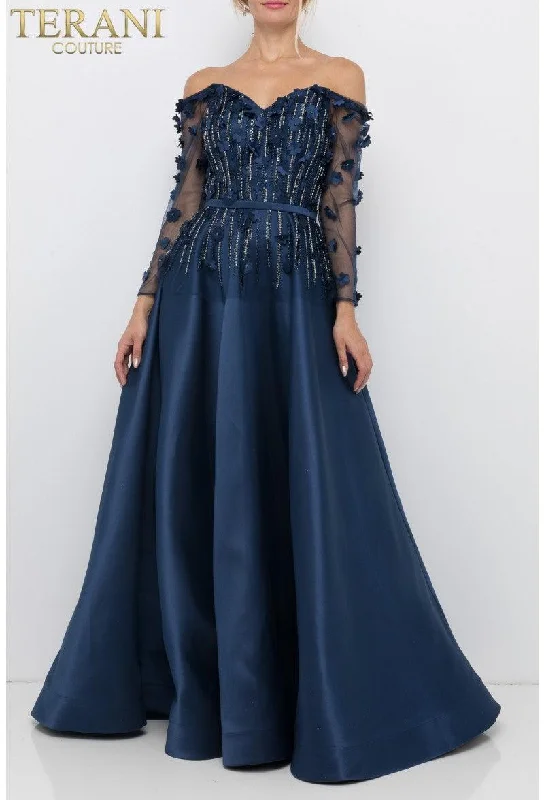 Bodycon dress with a belted waist for a defined figureTerani Couture 1921M0746D Formal Long Dress Bodycon dress with a belted waist for a defined figureTerani Couture 1921M0746D Formal Long Dress