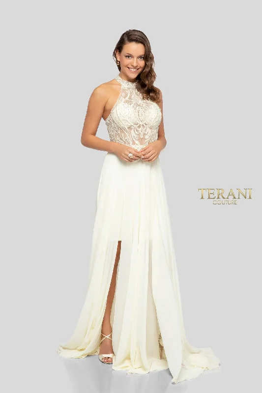 Bodycon dress made of satin for a luxurious feelTerani Couture 1913P8298 Prom High Low Formal Dress Bodycon dress made of satin for a luxurious feelTerani Couture 1913P8298 Prom High Low Formal Dress
