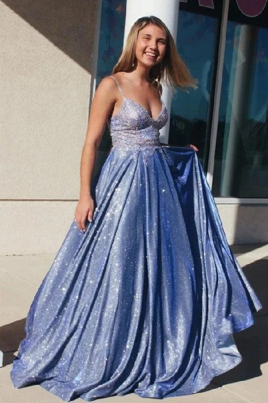 Party dresses with a polka - dot pattern for a classic and playful styleUnique Lace Prom Dresses A-line Appliqued Evening Prom Gowns PSK238 Party dresses with a polka - dot pattern for a classic and playful styleUnique Lace Prom Dresses A-line Appliqued Evening Prom Gowns PSK238